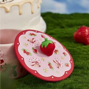 Strawberry Shortcake Mug Lid - Pink & Red